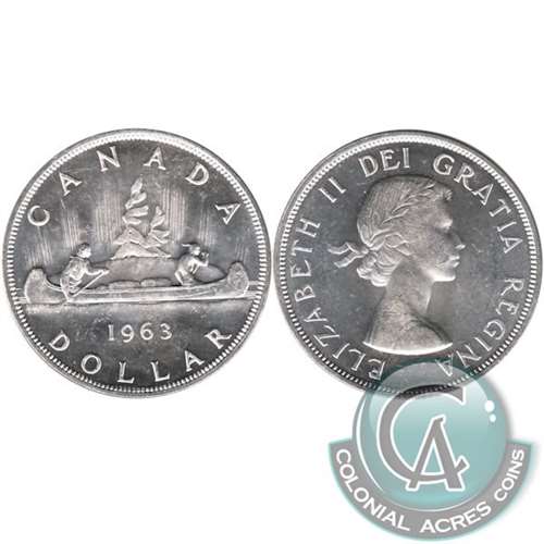 1963 Canada Dollar Brilliant Uncirculated (MS63)