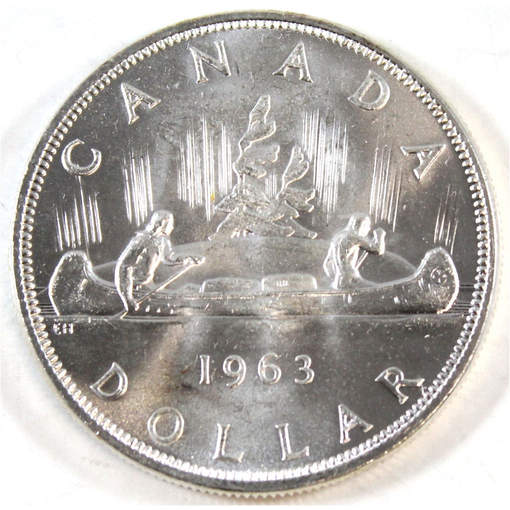 1963 Canada Dollar Choice Brilliant Uncirculated (MS64)