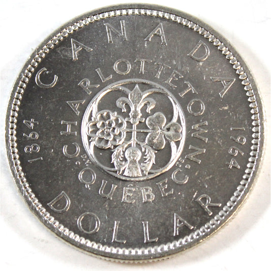 1964 No Dot Canada Dollar Uncirculated (MS60)