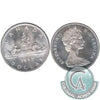 1965 Small Beads Ptd. 5 (Variety 1) Canada Dollar AU-UNC (AU55)