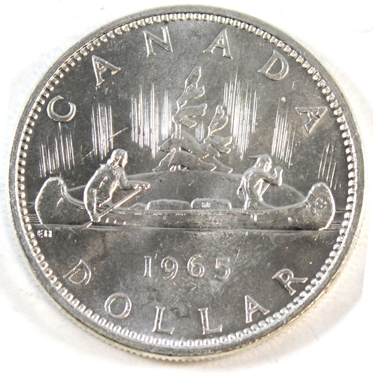 1965 Small Beads Blunt 5 (Variety 2) Canada Dollar UNC+ (MS62)