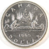 1965 Small Beads Blunt 5 (Variety 2) Canada Dollar Uncirculated (MS60)
