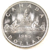 1965 Large Beads Ptd. 5 (Variety 4) Canada Dollar UNC+ (MS62)
