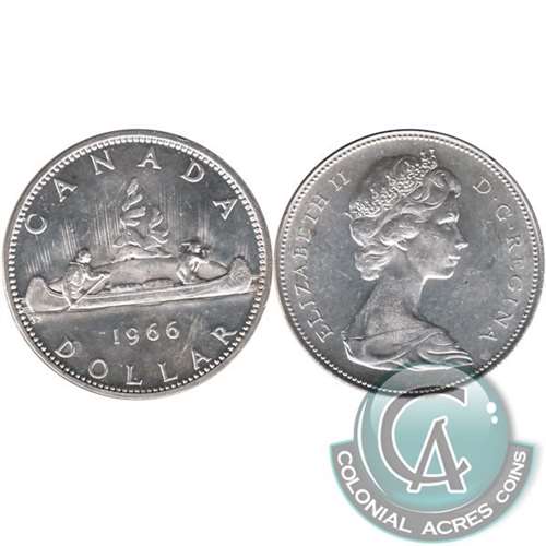 1966 Canada Dollar AU-UNC (AU55)