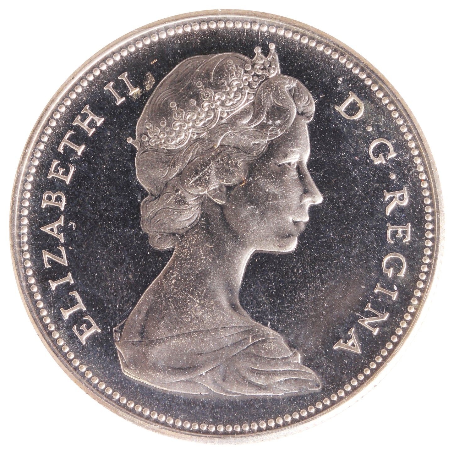 1967 Canada Dollar ICCS Certified PL65 Heavy Cameo