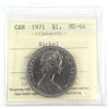 1971 Canada Nickel Dollar ICCS Certified MS64