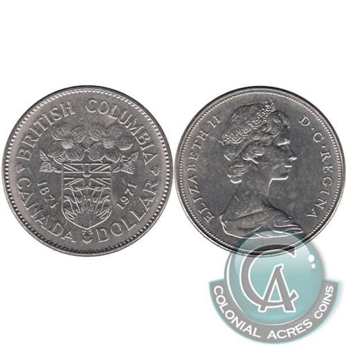 1971 Canada Nickel Dollar Uncirculated (MS60)