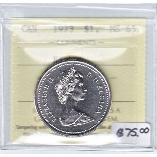 1973 Canada Nickel Dollar ICCS Certified MS63