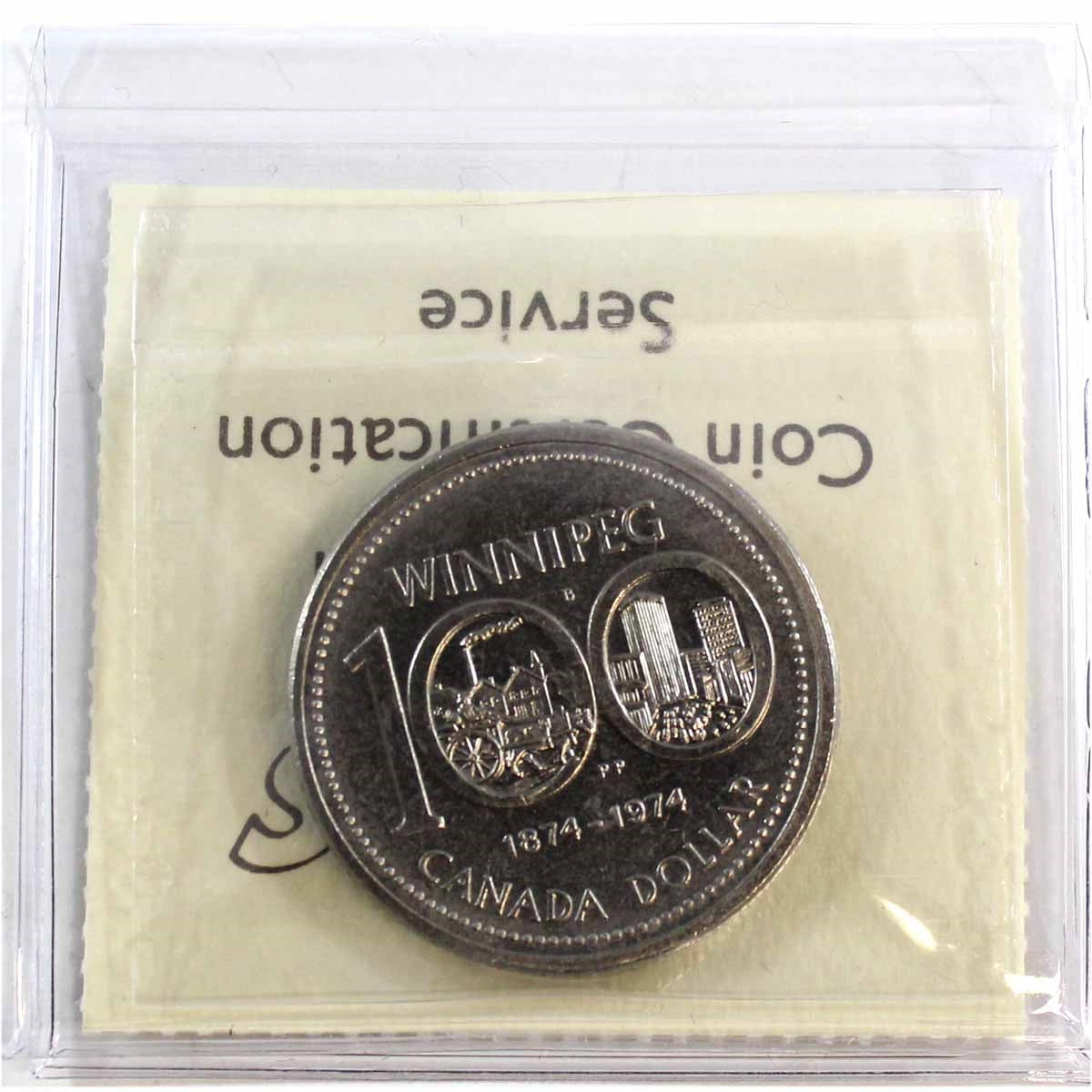 1974 Double Yoke #2 Canada Nickel Dollar ICCS Certified MS64