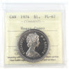 1974 Canada Nickel Dollar ICCS Certified PL67 Heavy Cameo