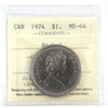 1974 Canada Nickel Dollar ICCS Certified MS64