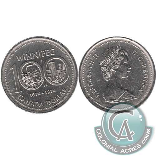 1974 Canada Nickel Dollar UNC+ (MS62)