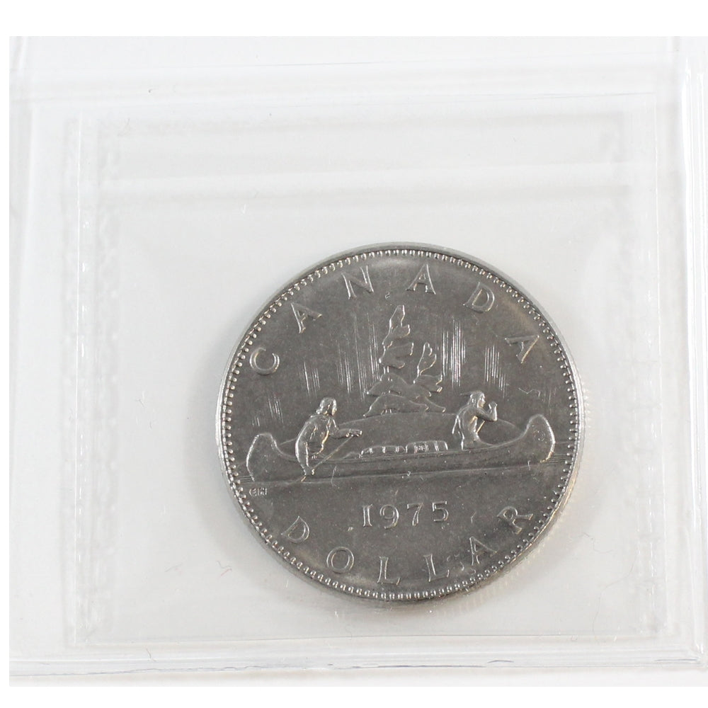 1975 Attached Jewel Canada Nickel Dollar ICCS Certified MS65
