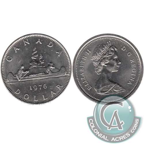 1976 Detached Jewel Canada Nickel Dollar Brilliant Uncirculated (MS63)