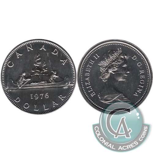 1976 Detached Jewel Canada Nickel Dollar Proof Like