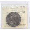 1977 SWL; Detached Jewel (V3) Canada Nickel Dollar ICCS Certified MS65