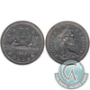 1977 Var. 2 Det. Jewel LWL Canada Nickel Dollar Brilliant UNC. (MS63)