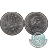 1977 Var. 2 Det. Jewel LWL Canada Nickel Dollar Uncirculated (MS60)
