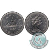 1977 Var. 3 Det. Jewel SWL Canada Nickel Dollar Brilliant UNC. (MS63)