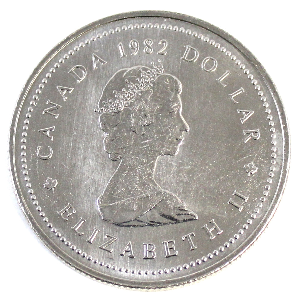 1982 Constitution Canada Nickel Dollar Choice BU (MS-64)