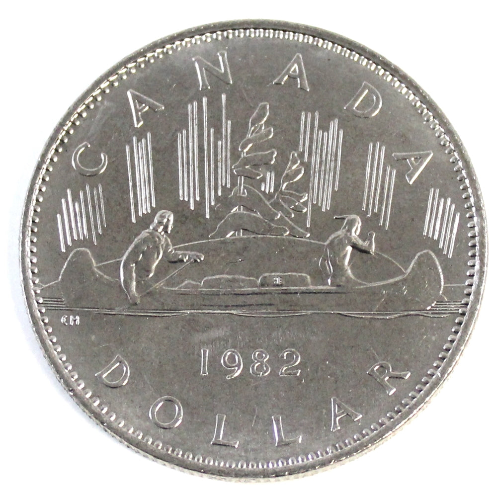 1982 Voyageur Canada Nickel Dollar Brilliant Uncirculated (MS63)