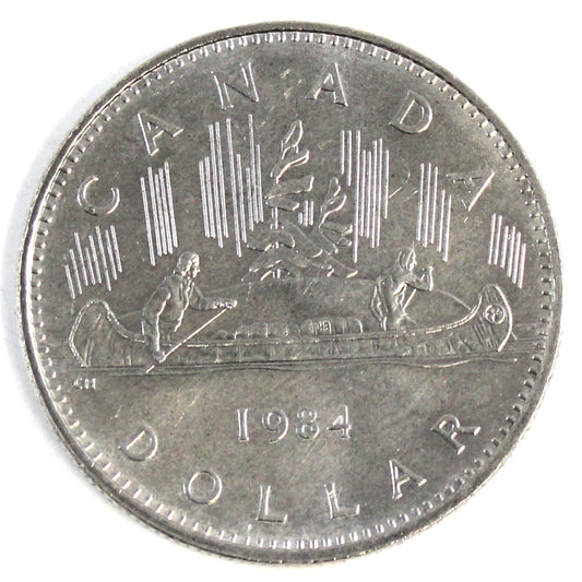 1984 Voyageur Canada Nickel Dollar Choice Brilliant Uncirculated MS64