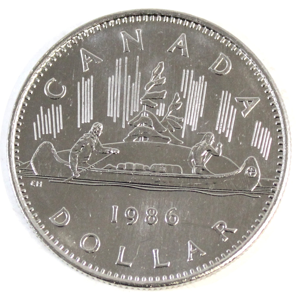 1986 Canada Nickel Dollar Uncirculated (MS60)