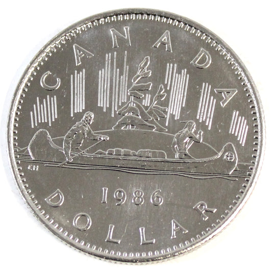 1986 Canada Nickel Dollar Uncirculated (MS60)