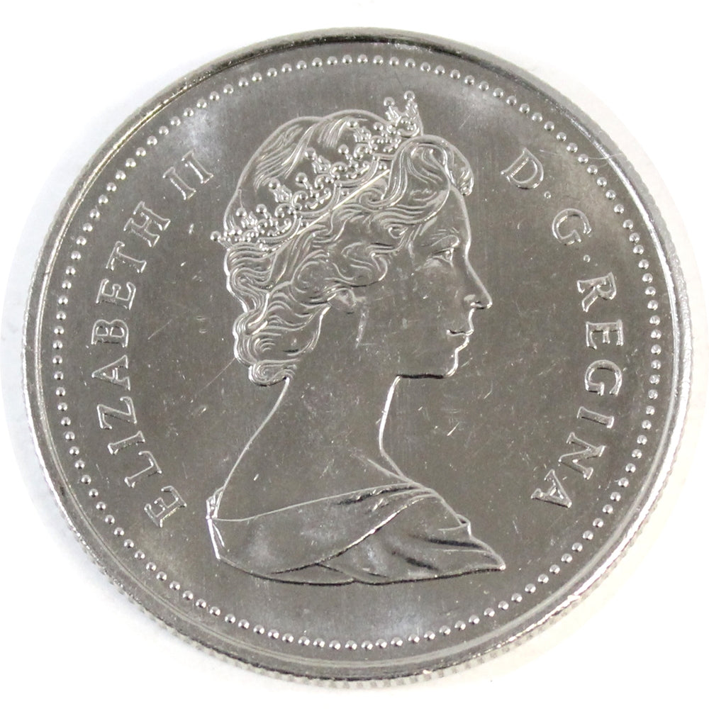 1986 Canada Nickel Dollar Uncirculated (MS60)