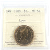1989 Canada Loon Dollar ICCS Certified MS64