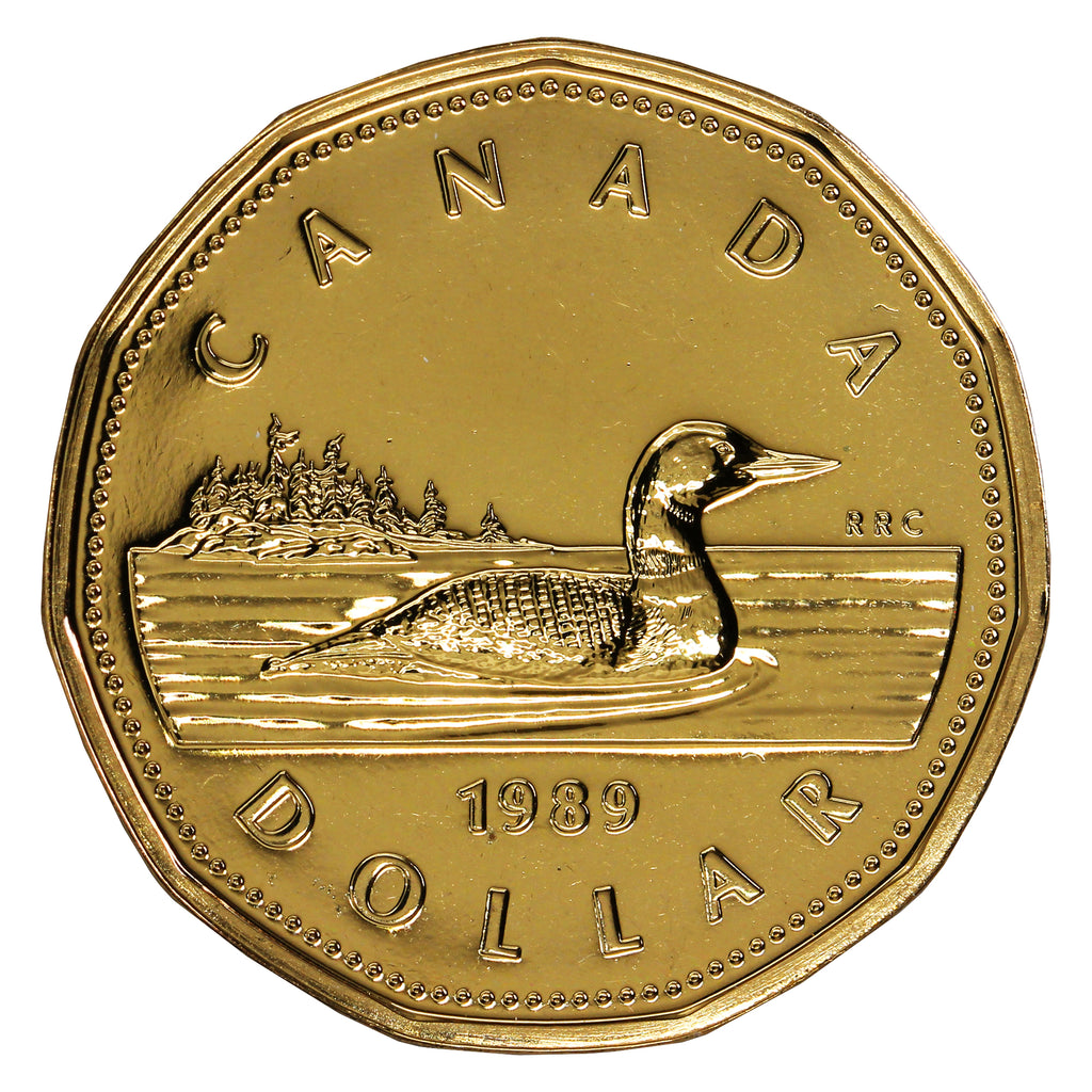 1989 Canada Loon Dollar Proof Like