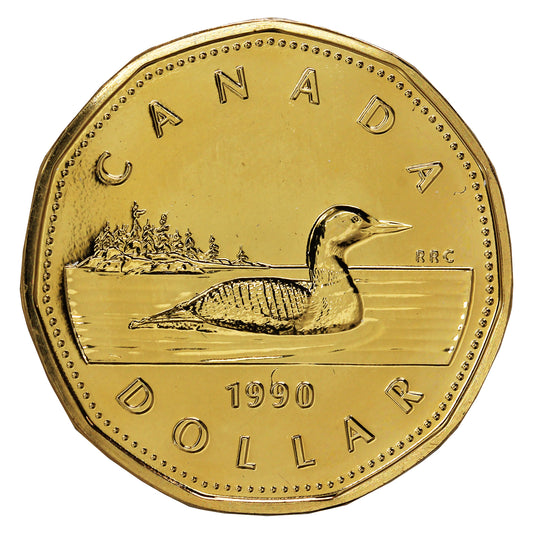1990 Canada Loon Dollar Proof Like
