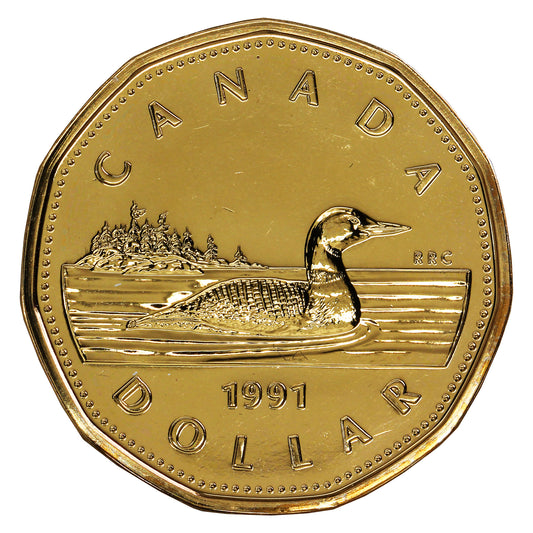 1991 Canada Loon Dollar Proof Like