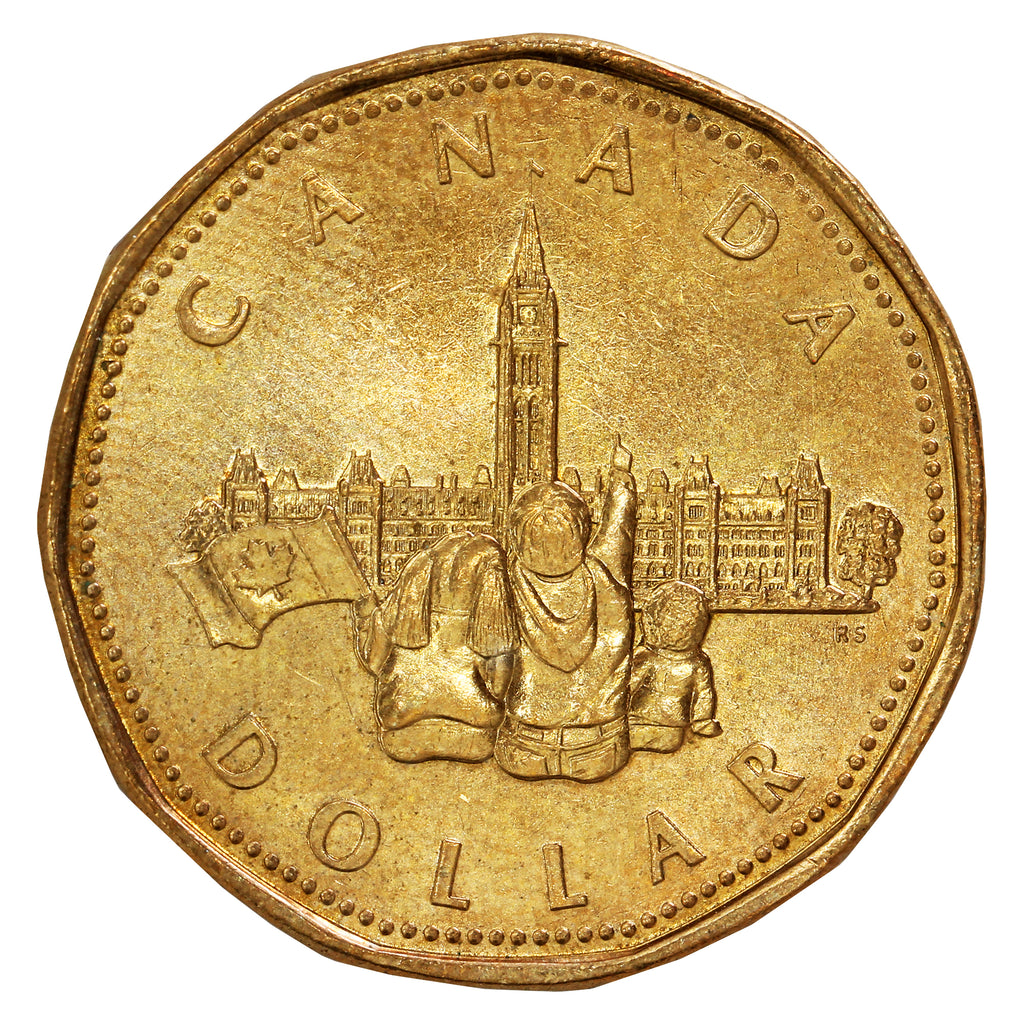 1992 Canada Parliament Dollar Brilliant Uncirculated (MS63)