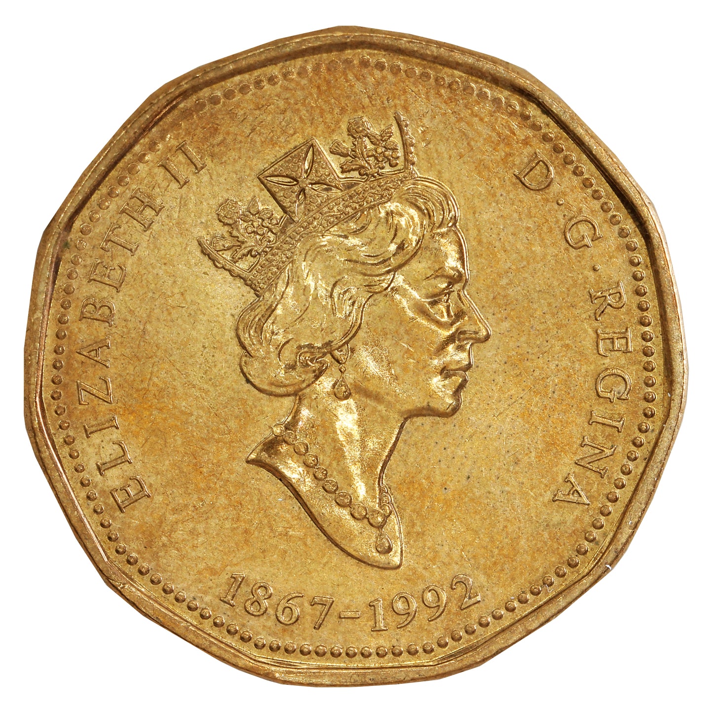 1992 Canada Parliament Dollar Brilliant Uncirculated (MS63)