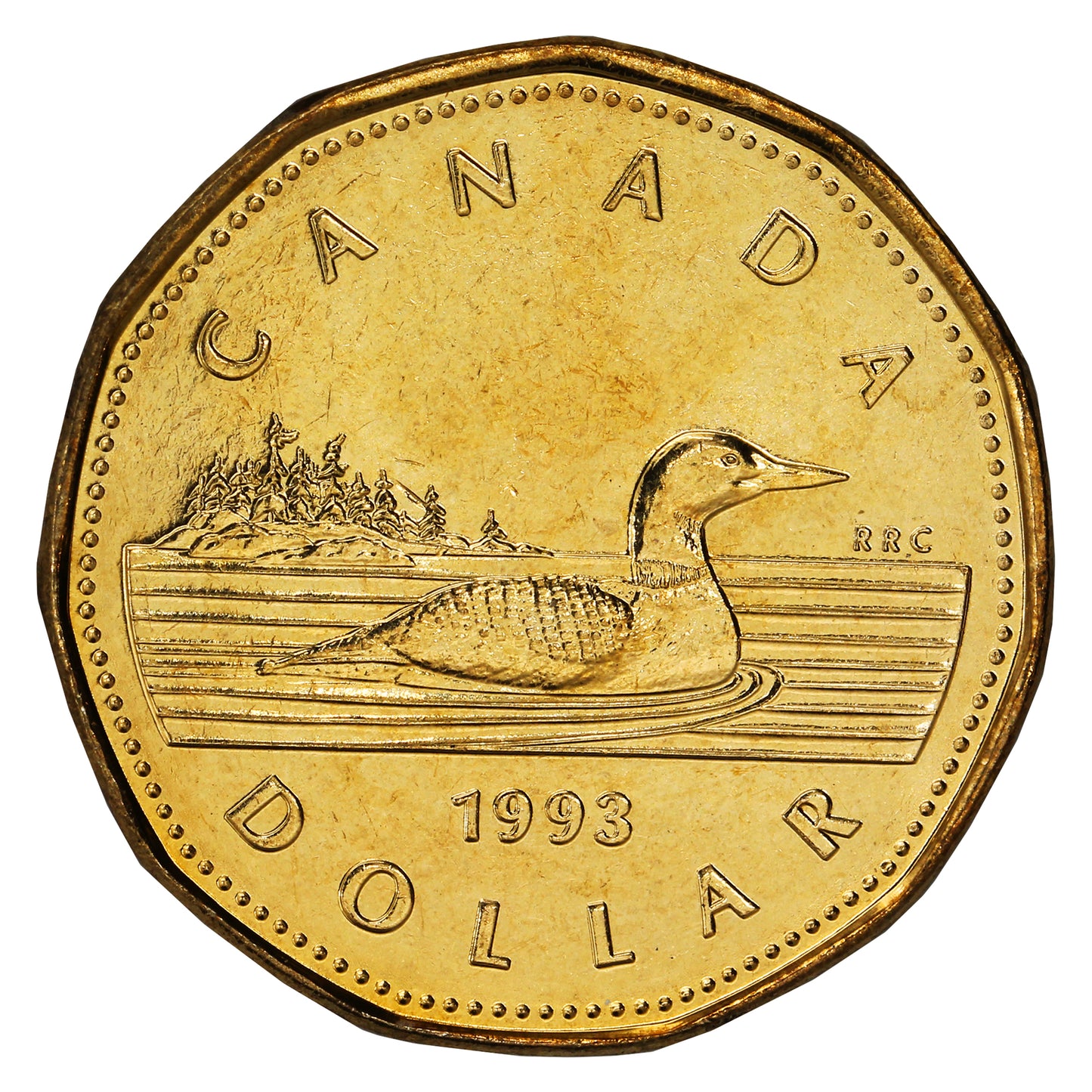 1993 Canada Loon Dollar Brilliant Uncirculated (MS63)