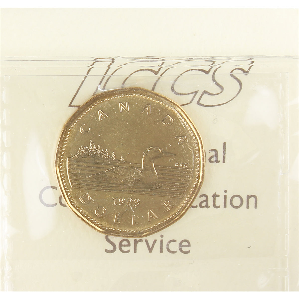 1993 Canada Loon Dollar ICCS Certified MS65