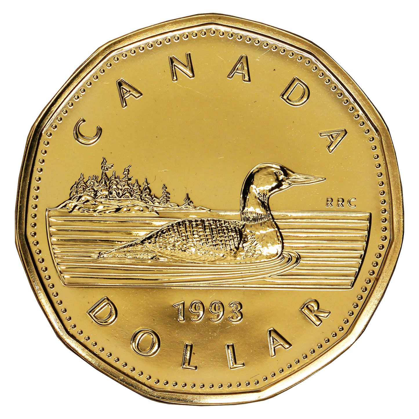 1993 Canada Loon Dollar Proof Like