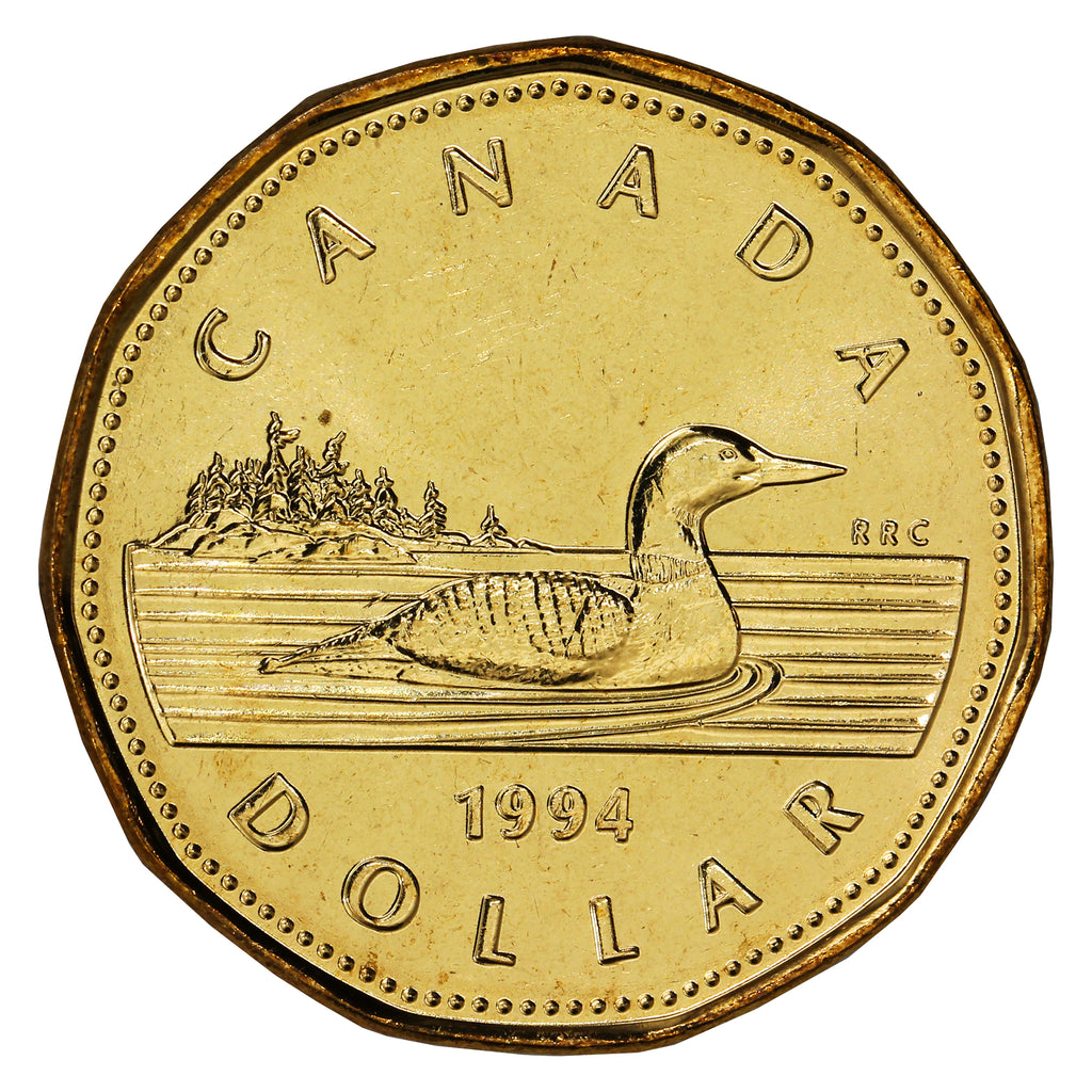 1994 Canada Loon Dollar Brilliant Uncirculated (MS63)