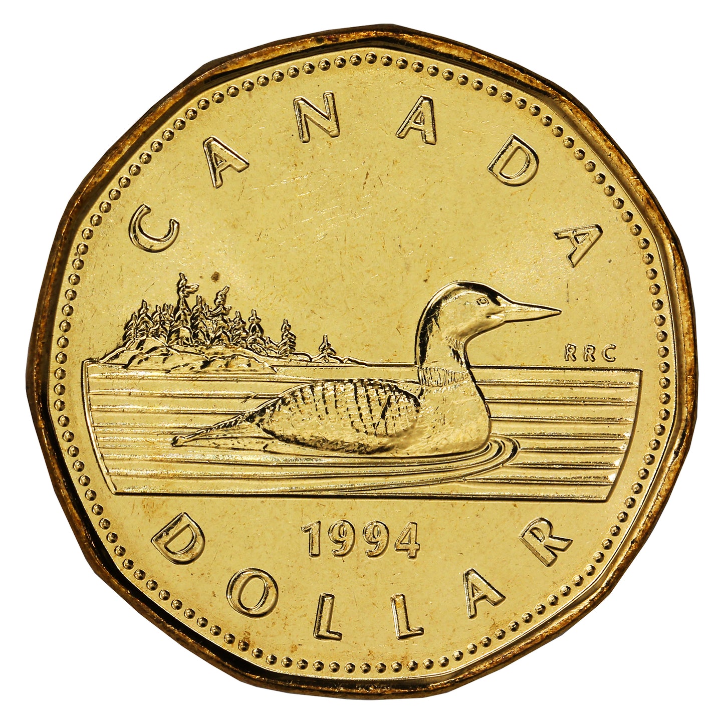 1994 Canada Loon Dollar Brilliant Uncirculated (MS63)