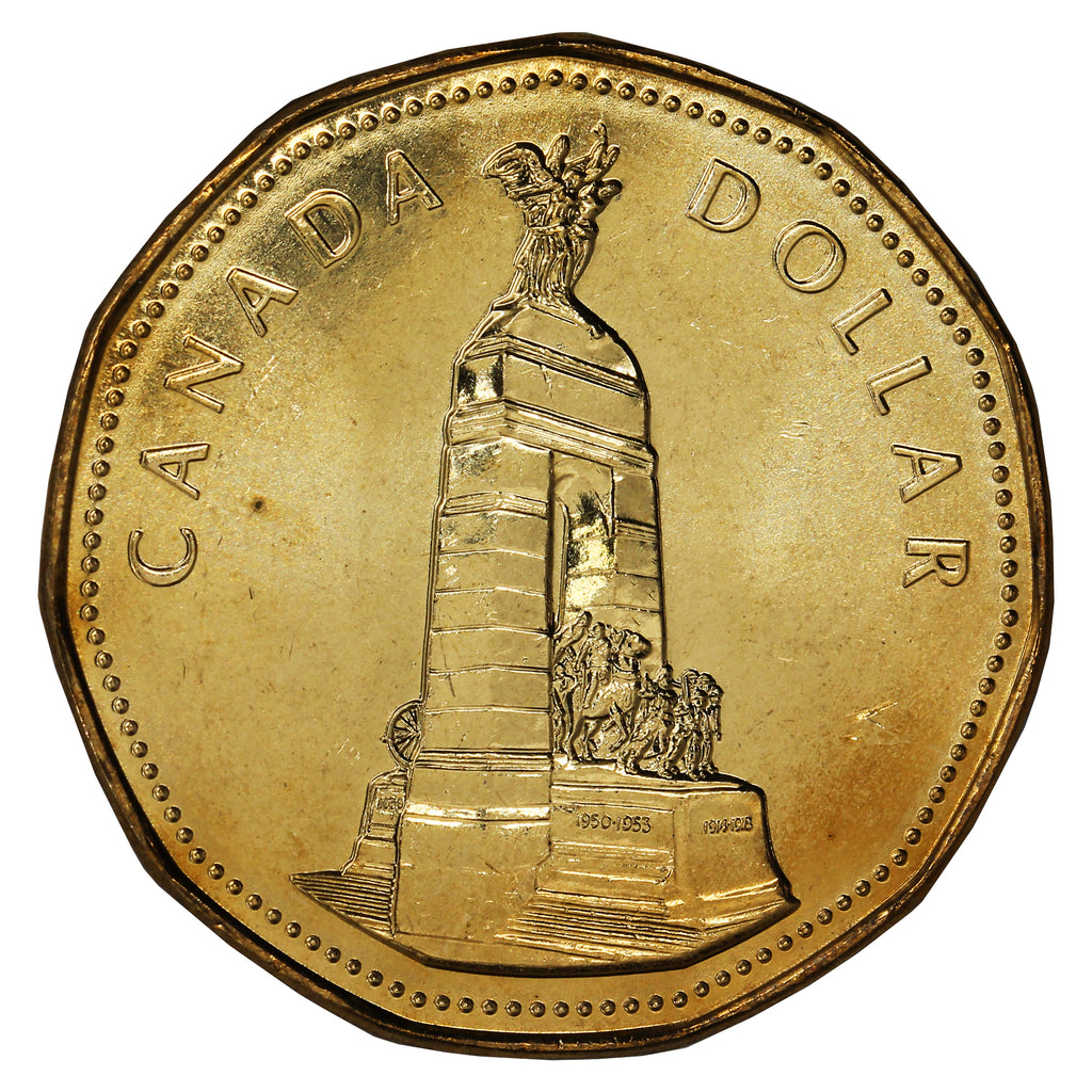 1994 Canada Memorial Dollar Brilliant Uncirculated (MS63)