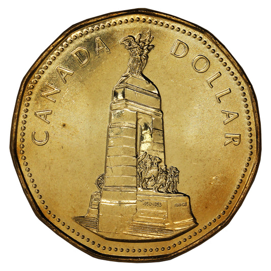 1994 Canada Memorial Dollar Brilliant Uncirculated (MS63)