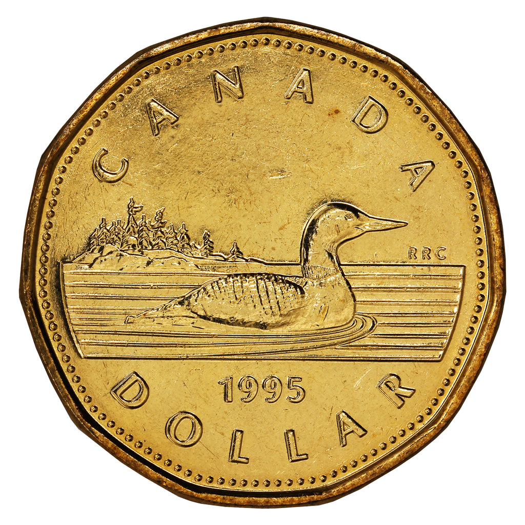 1995 Canada Loon Dollar Brilliant Uncirculated (MS63)