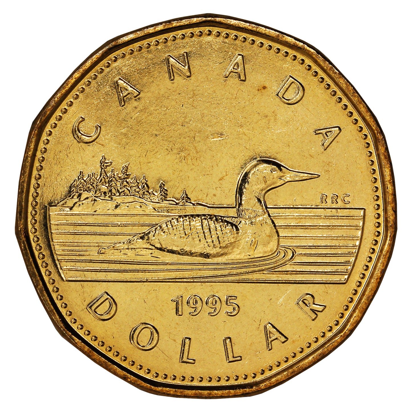 1995 Canada Loon Dollar Brilliant Uncirculated (MS63)