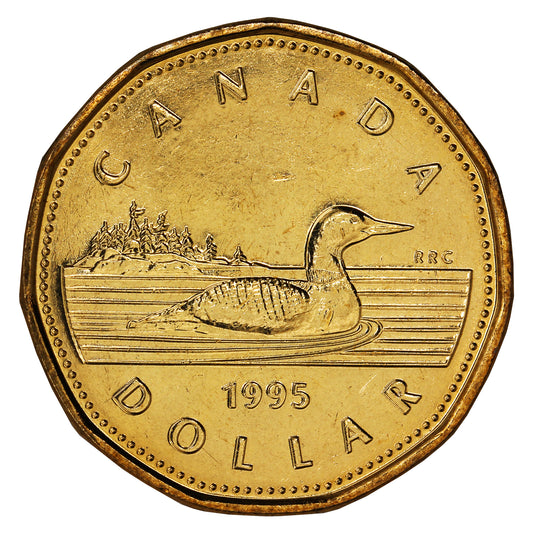 1995 Canada Loon Dollar Brilliant Uncirculated (MS63)