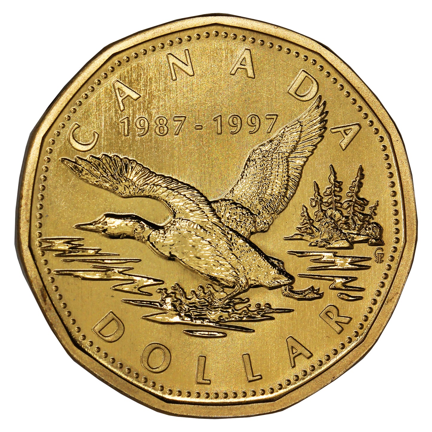 1997 Canada Flying Loon Dollar Specimen