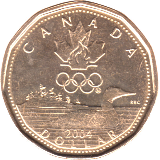 2004 Canada Olympic Loon Dollar Brilliant Uncirculated (MS63)