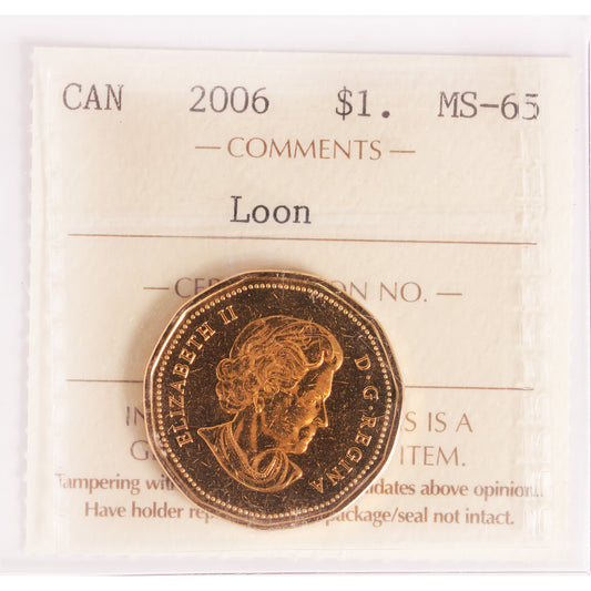 2006 Canada Loon Dollar ICCS Certified MS65