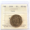 2006 Canada Loon Dollar ICCS Certified MS66