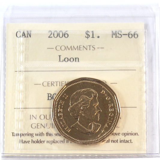 2006 Canada Loon Dollar ICCS Certified MS66